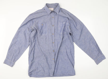Argatta Mens Blue    Button-Up Size 42
