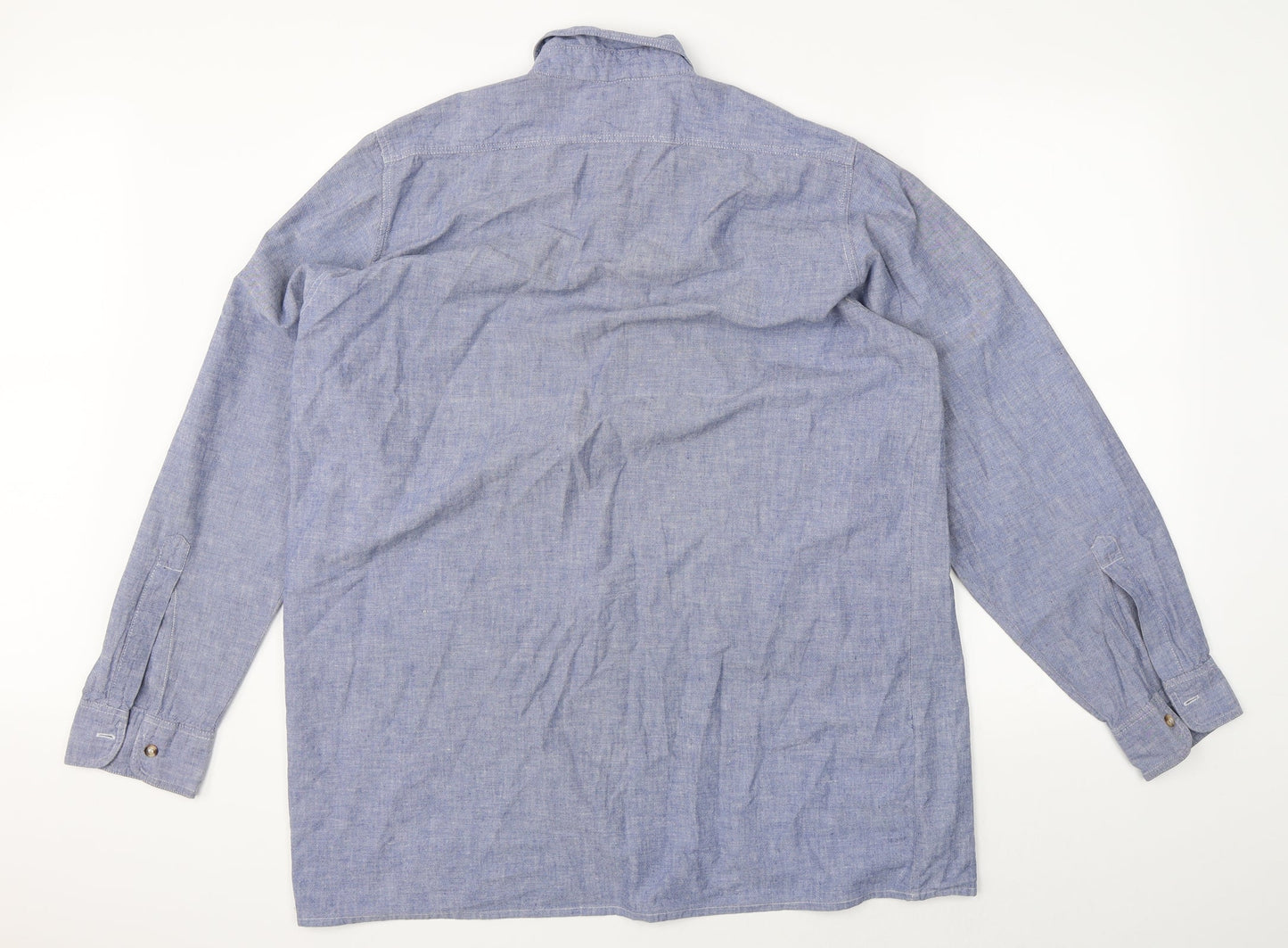 Argatta Mens Blue    Button-Up Size 42