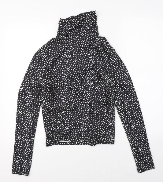 Primark Womens Black Polka Dot  Pullover Jumper Size S