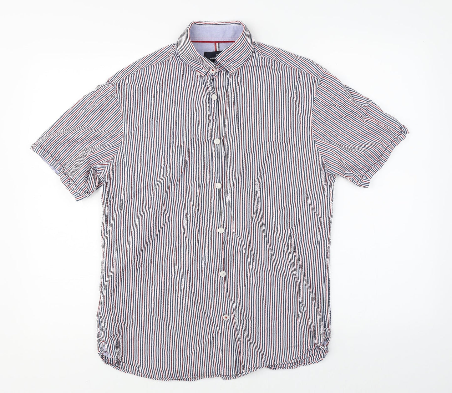 Mens UK Size S Marks & Spencer Multicoloured  Button-Up Short Sleeve Casual Shir
