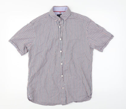 Mens UK Size S Marks & Spencer Multicoloured  Button-Up Short Sleeve Casual Shir
