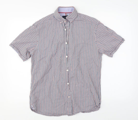 Mens UK Size S Marks & Spencer Multicoloured  Button-Up Short Sleeve Casual Shir