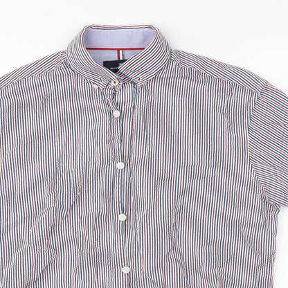 Mens UK Size S Marks & Spencer Multicoloured  Button-Up Short Sleeve Casual Shir