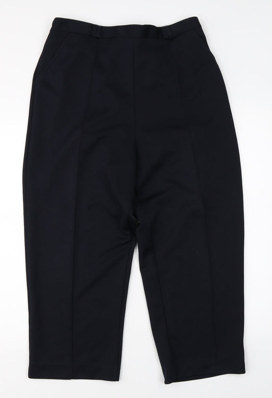 Womens UK Size 16 BM Regular Fit  Black Trousers