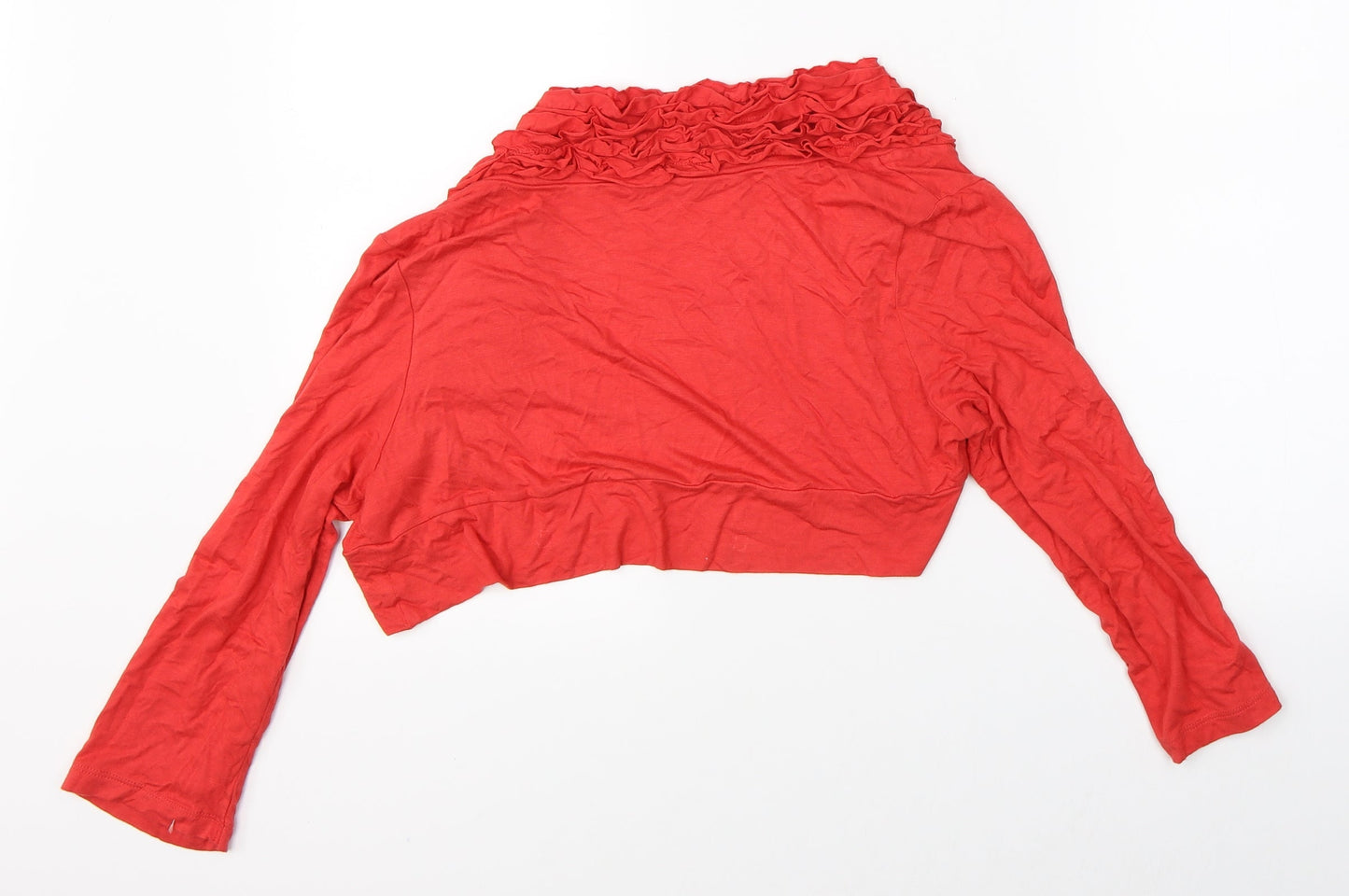 Per Una Womens Red   Shrug Jumper Size 14