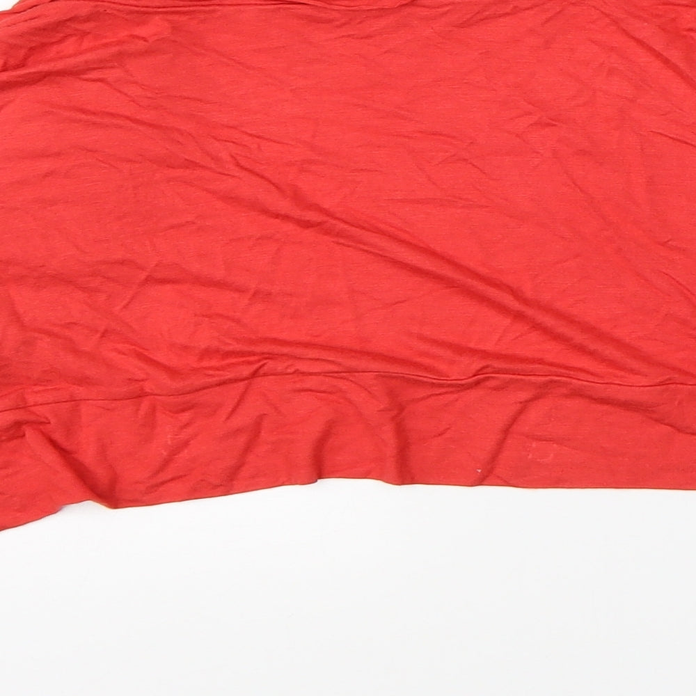 Per Una Womens Red   Shrug Jumper Size 14