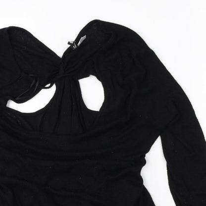 Divided Womens Black   Cardigan Jumper Size 10