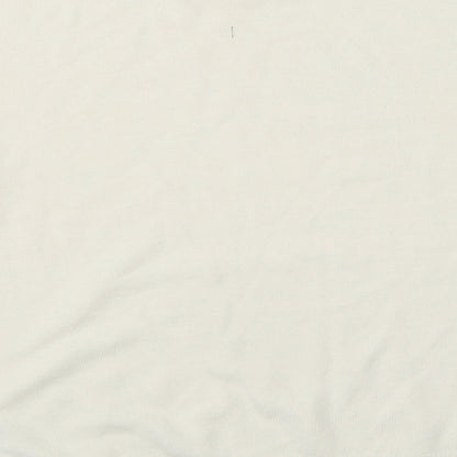 Womens UK Size 14 Marks & Spencer Beige Basic T-Shirt