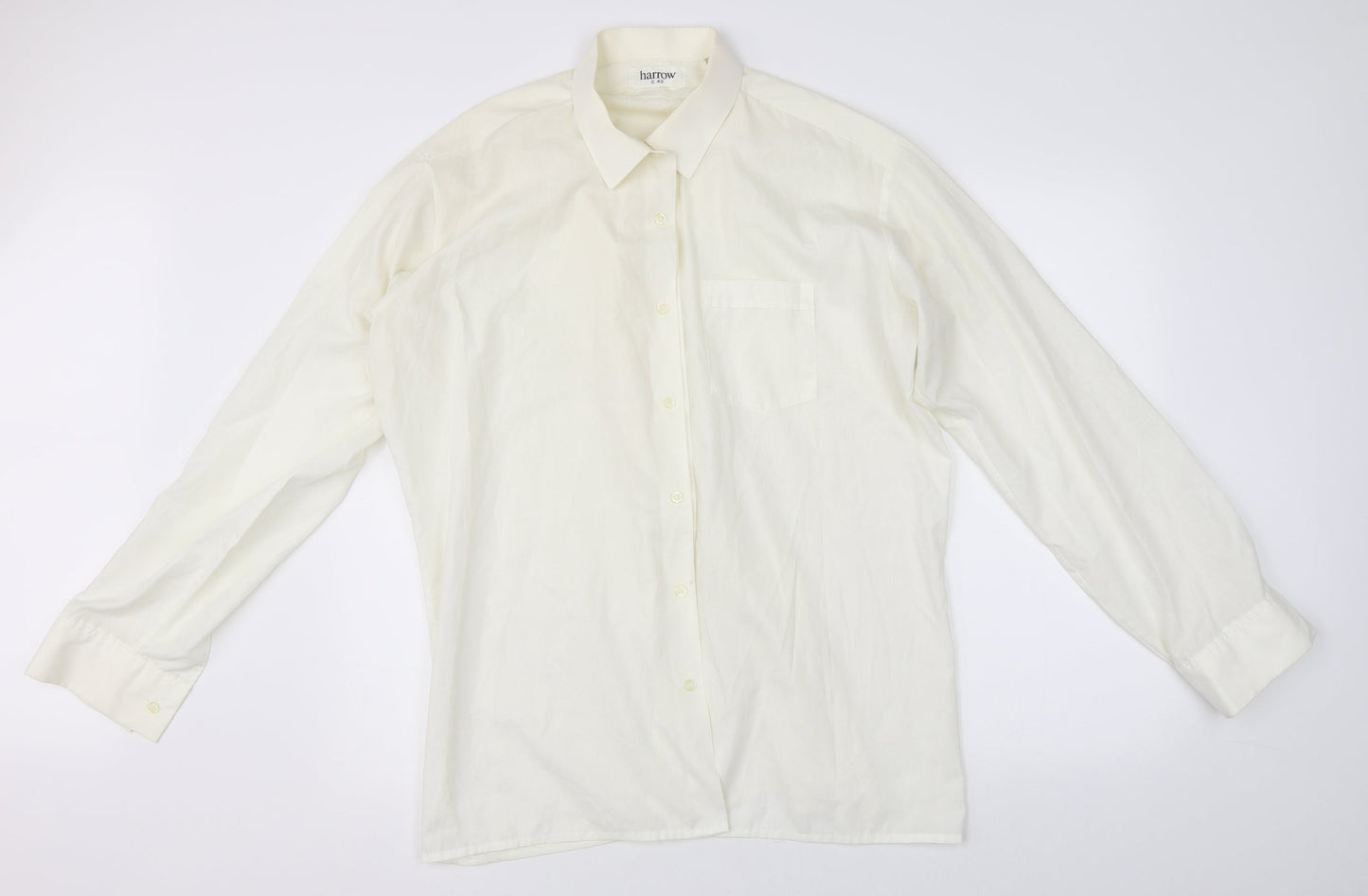 Mens UK Collar Size 43 Harrow Smart Beige  Dress Shirt