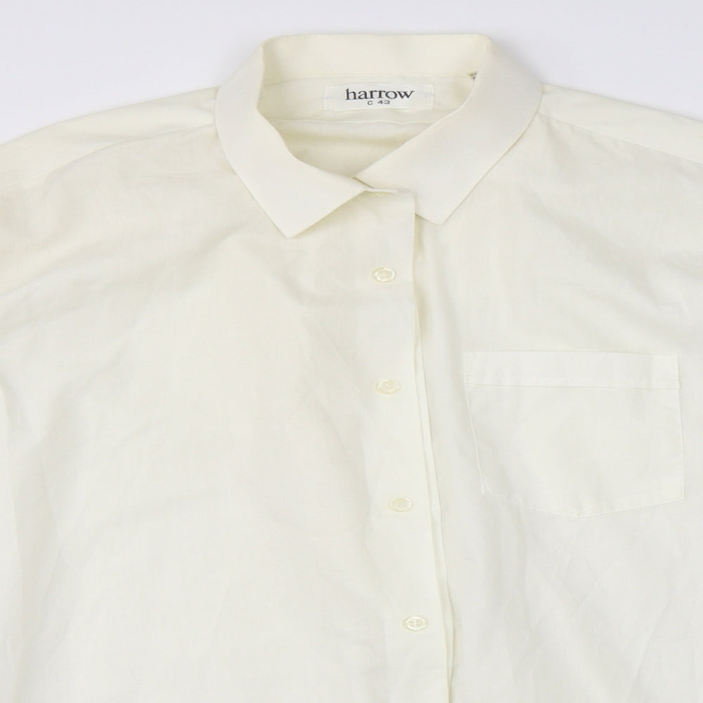 Mens UK Collar Size 43 Harrow Smart Beige  Dress Shirt