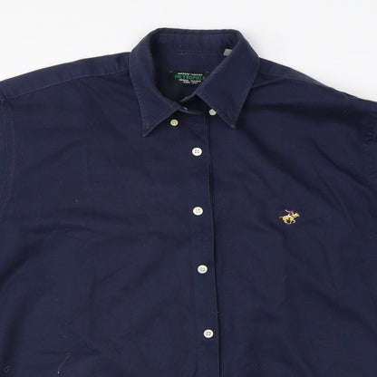 Mens UK Size M Metropol Blue  Button-Up Short Sleeve Casual Shirt