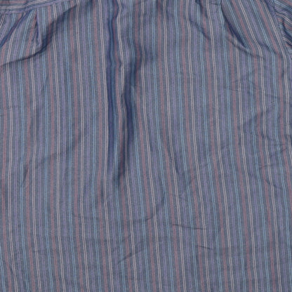 Mens UK Size L Marks & Spencer Blue  Button-Up Short Sleeve Casual Shirt