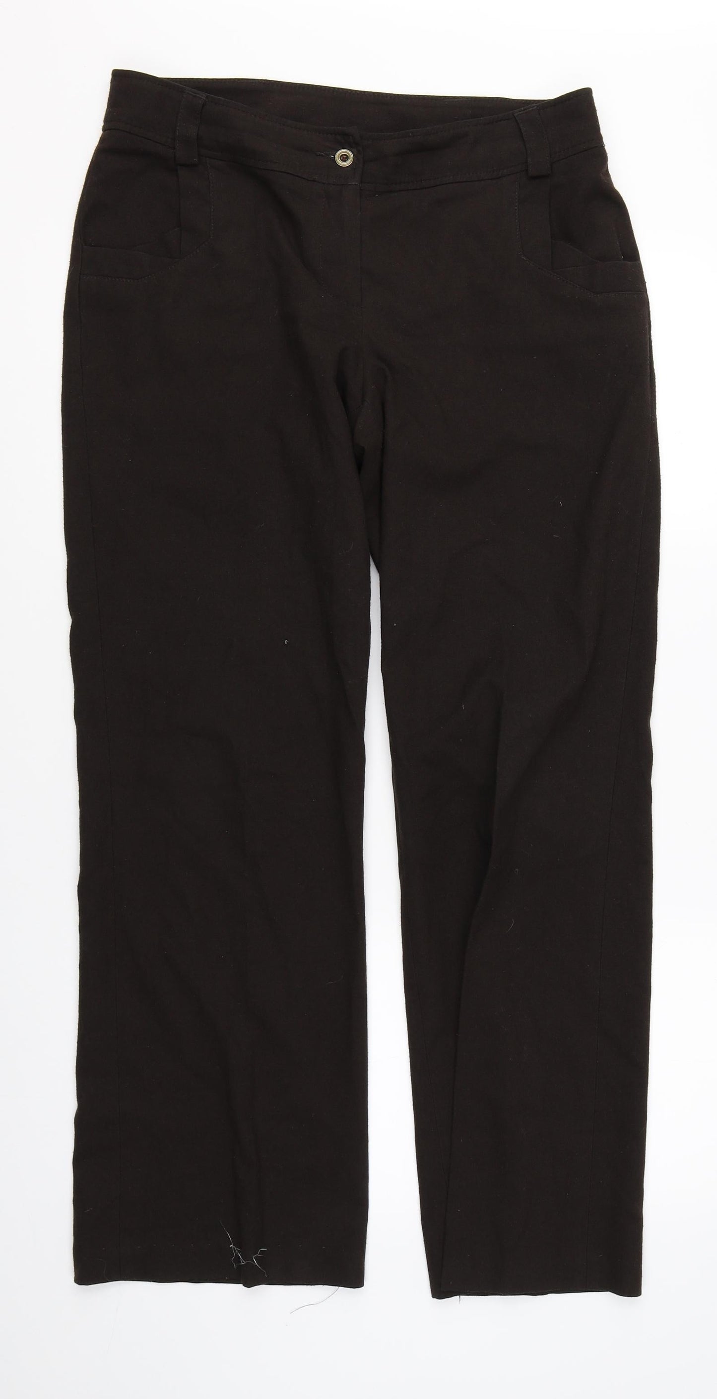 First Avenue Womens Brown   Trousers  Size 12 L28 in