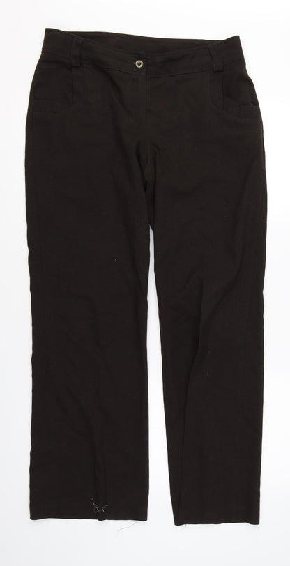 First Avenue Womens Brown   Trousers  Size 12 L28 in
