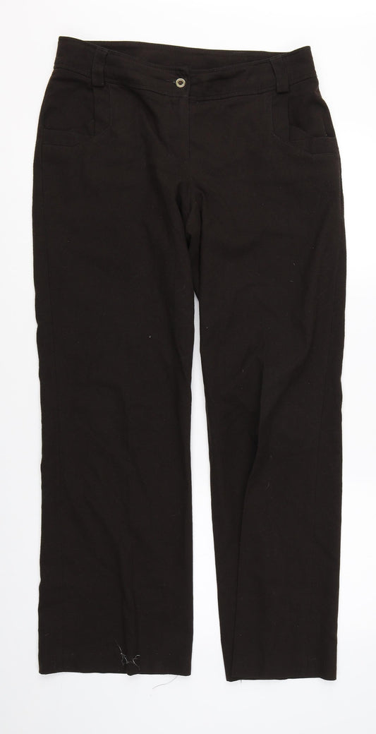 First Avenue Womens Brown   Trousers  Size 12 L28 in