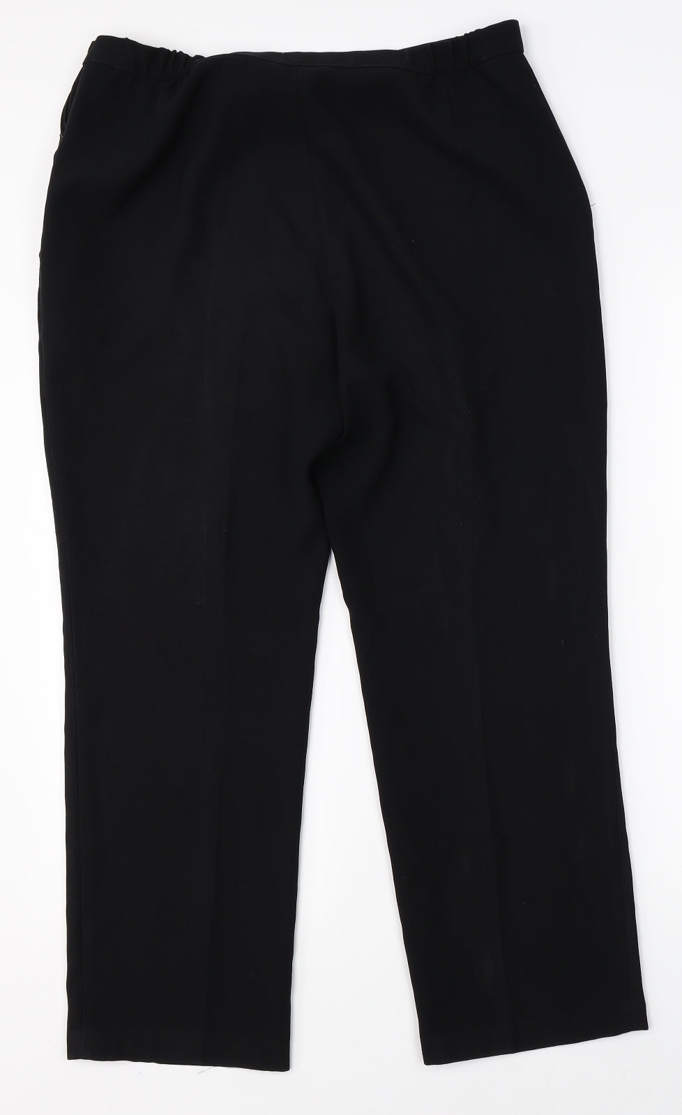 Womens UK Size 14 Marks & Spencer Regular Fit Dress Pants Black Trousers