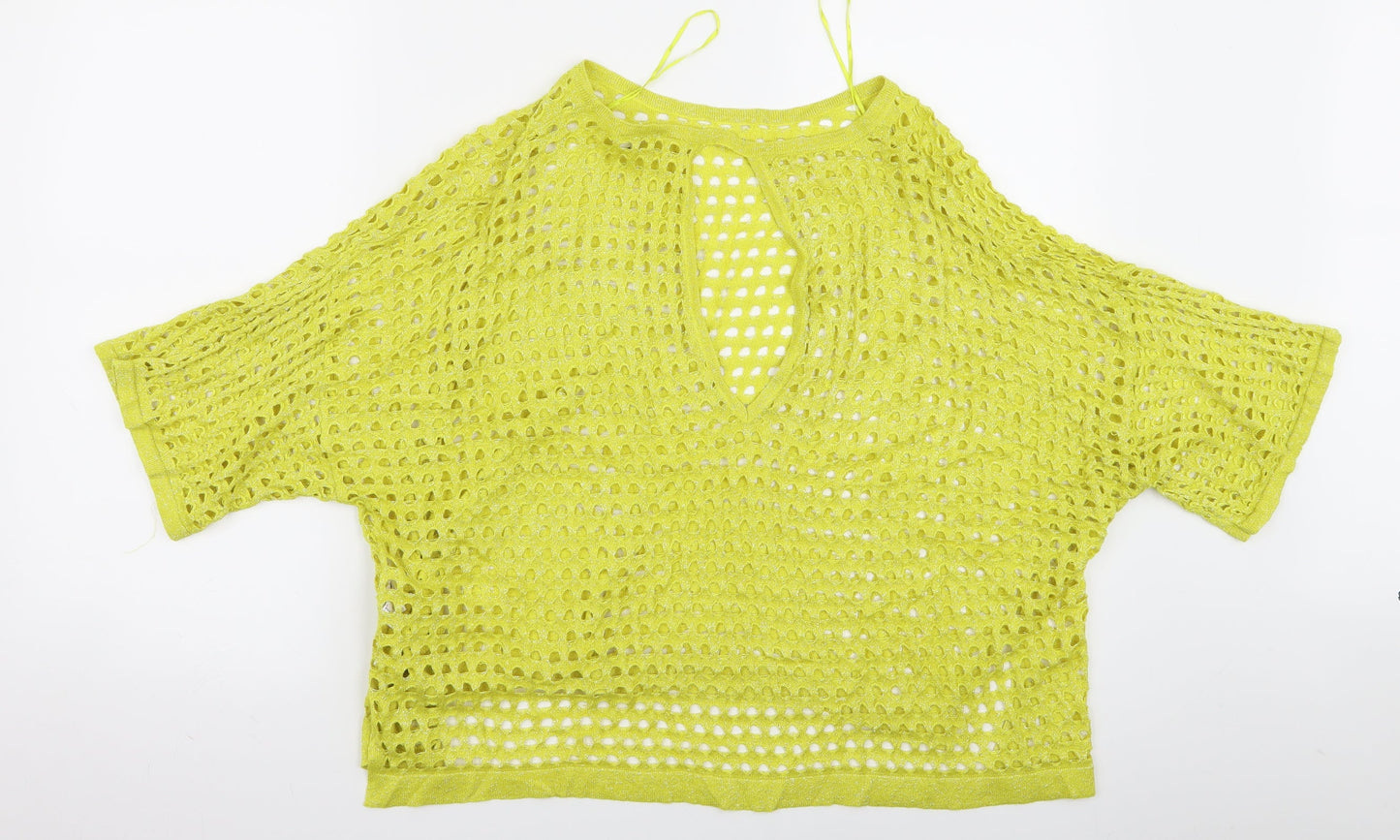River Island Womens Yellow   Pullover Jumper Size M