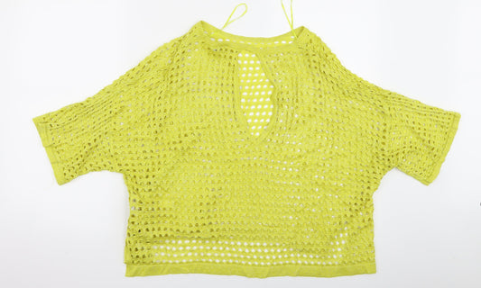 River Island Womens Yellow   Pullover Jumper Size M