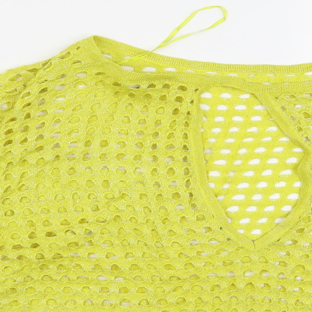 River Island Womens Yellow   Pullover Jumper Size M