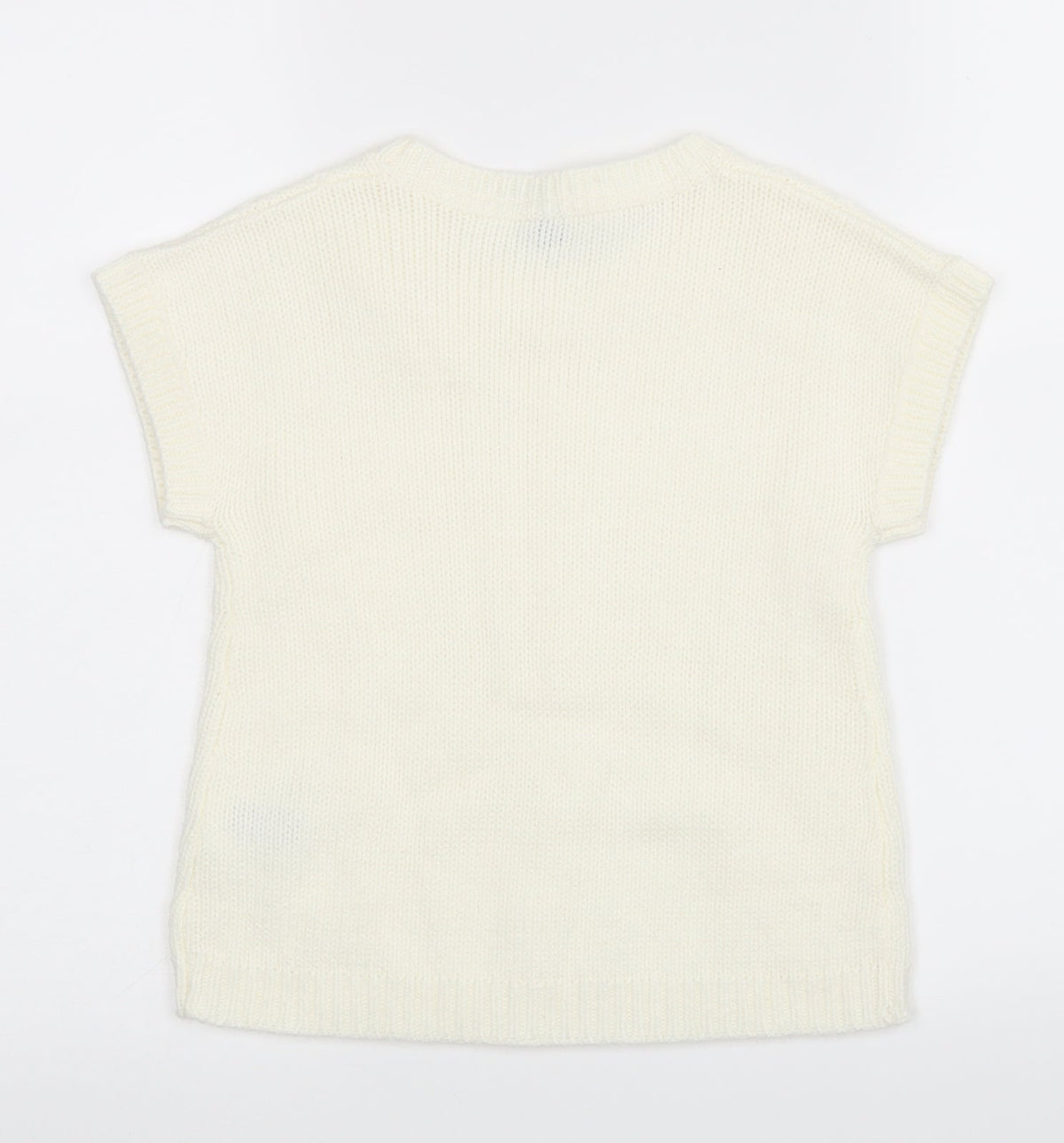 Freestyle Womens White   Pullover Jumper Size 8