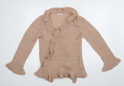 M&S Womens Pink   Wrap Jumper Size 14