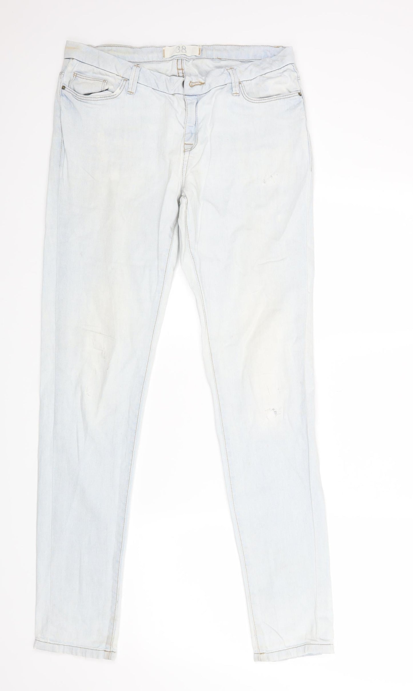 Zara Womens Blue   Straight Jeans Size 38 L31 in