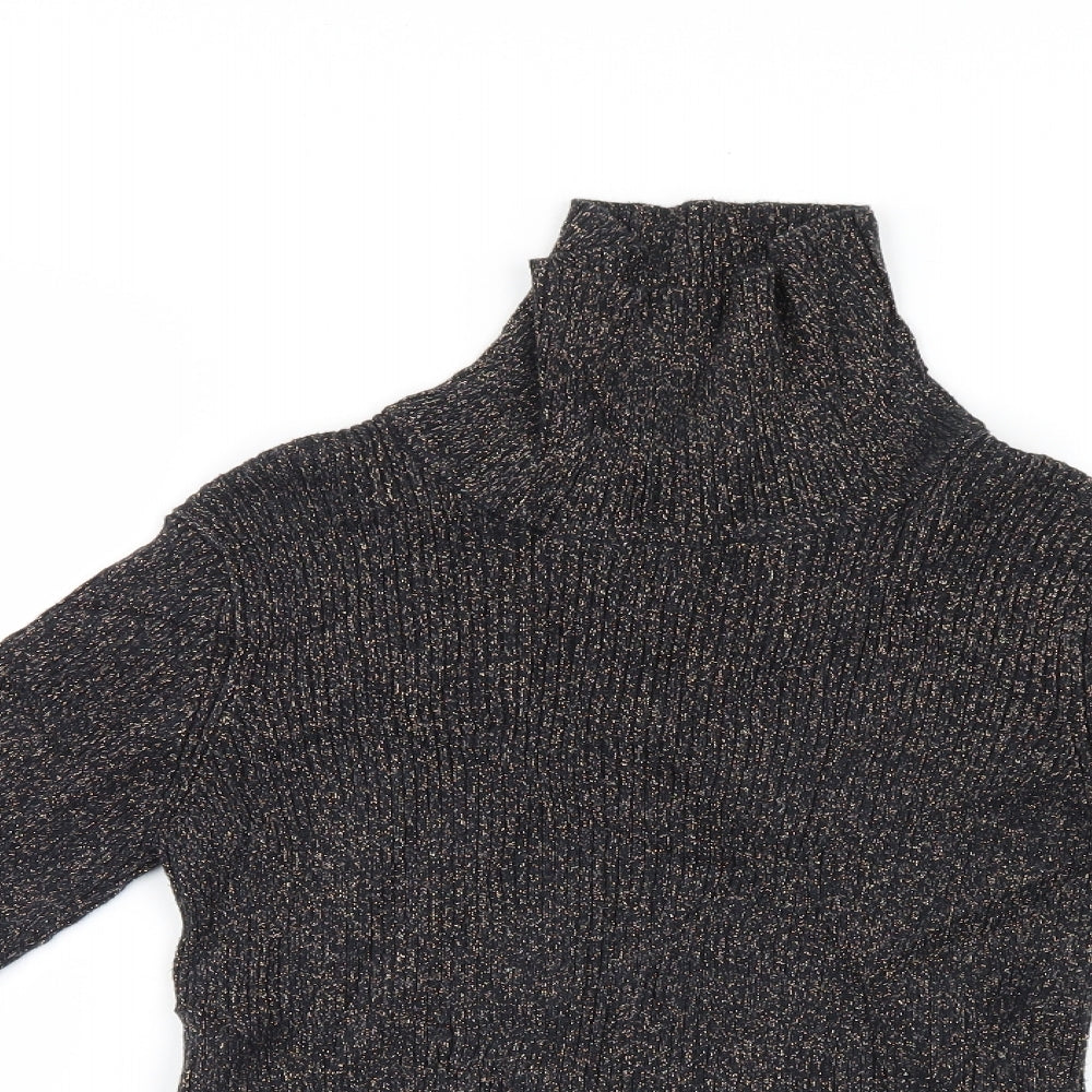 M&S Girls Black   Pullover Jumper Size 9-10 Years
