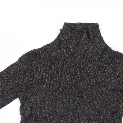 M&S Girls Black   Pullover Jumper Size 9-10 Years