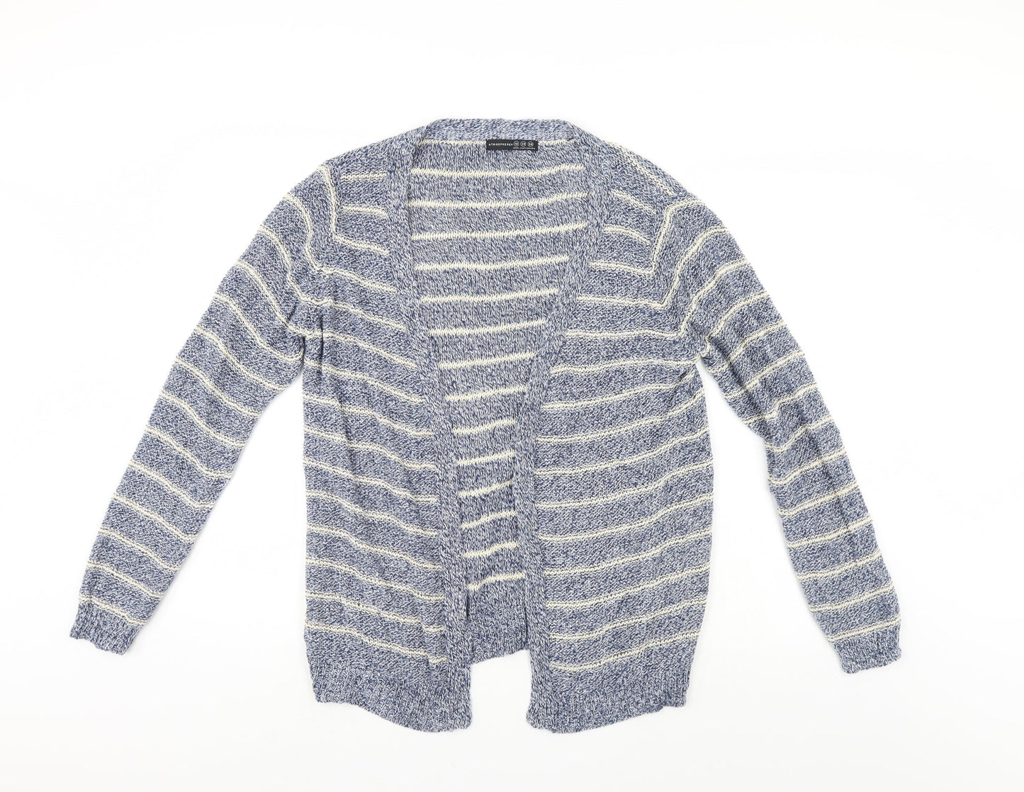 Atmosphere Womens Blue Striped  Cardigan Jumper Size 10