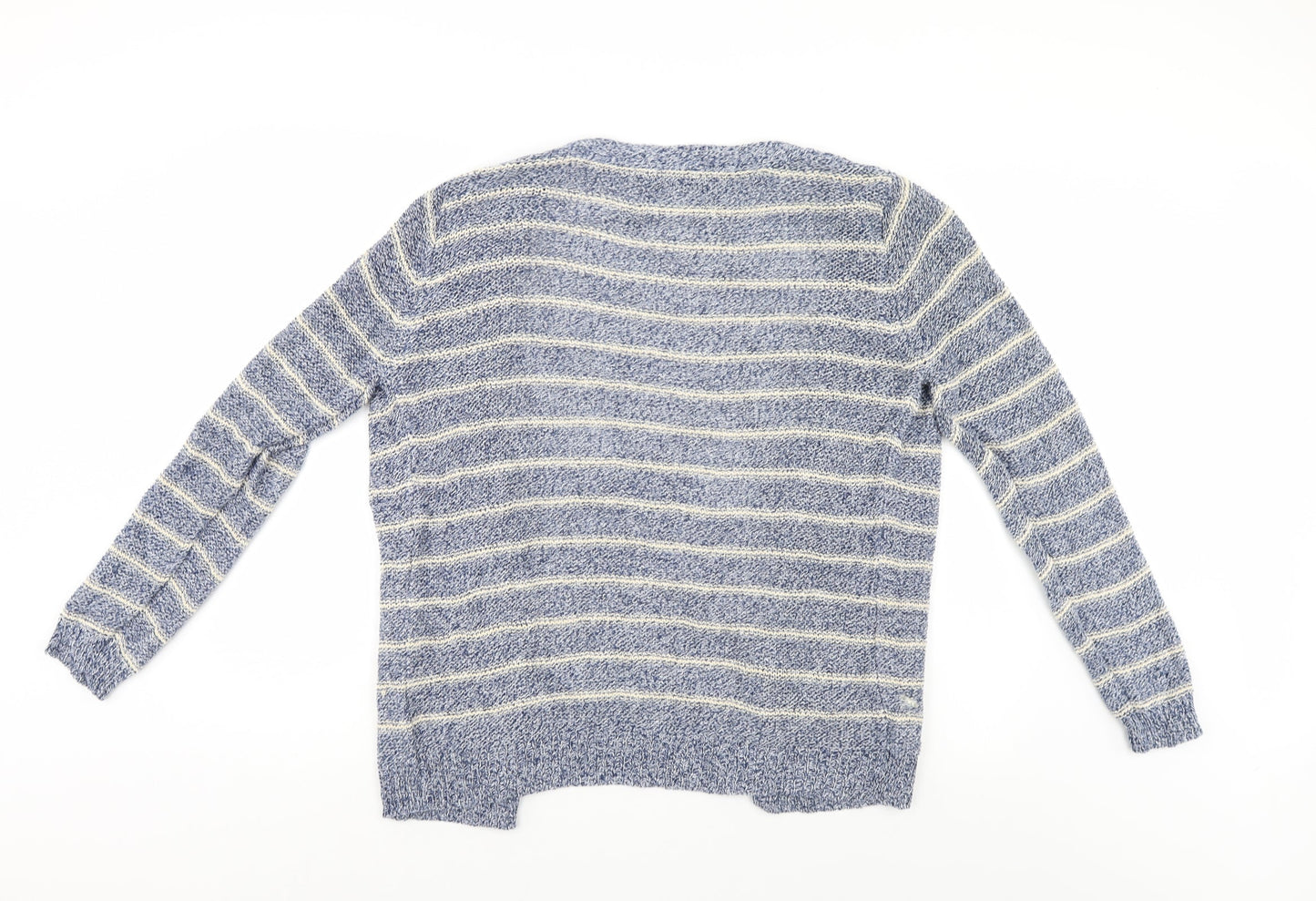 Atmosphere Womens Blue Striped  Cardigan Jumper Size 10