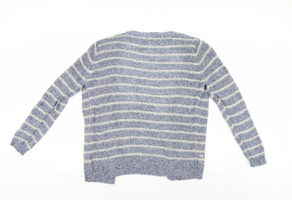 Atmosphere Womens Blue Striped  Cardigan Jumper Size 10
