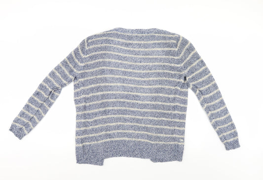 Atmosphere Womens Blue Striped  Cardigan Jumper Size 10