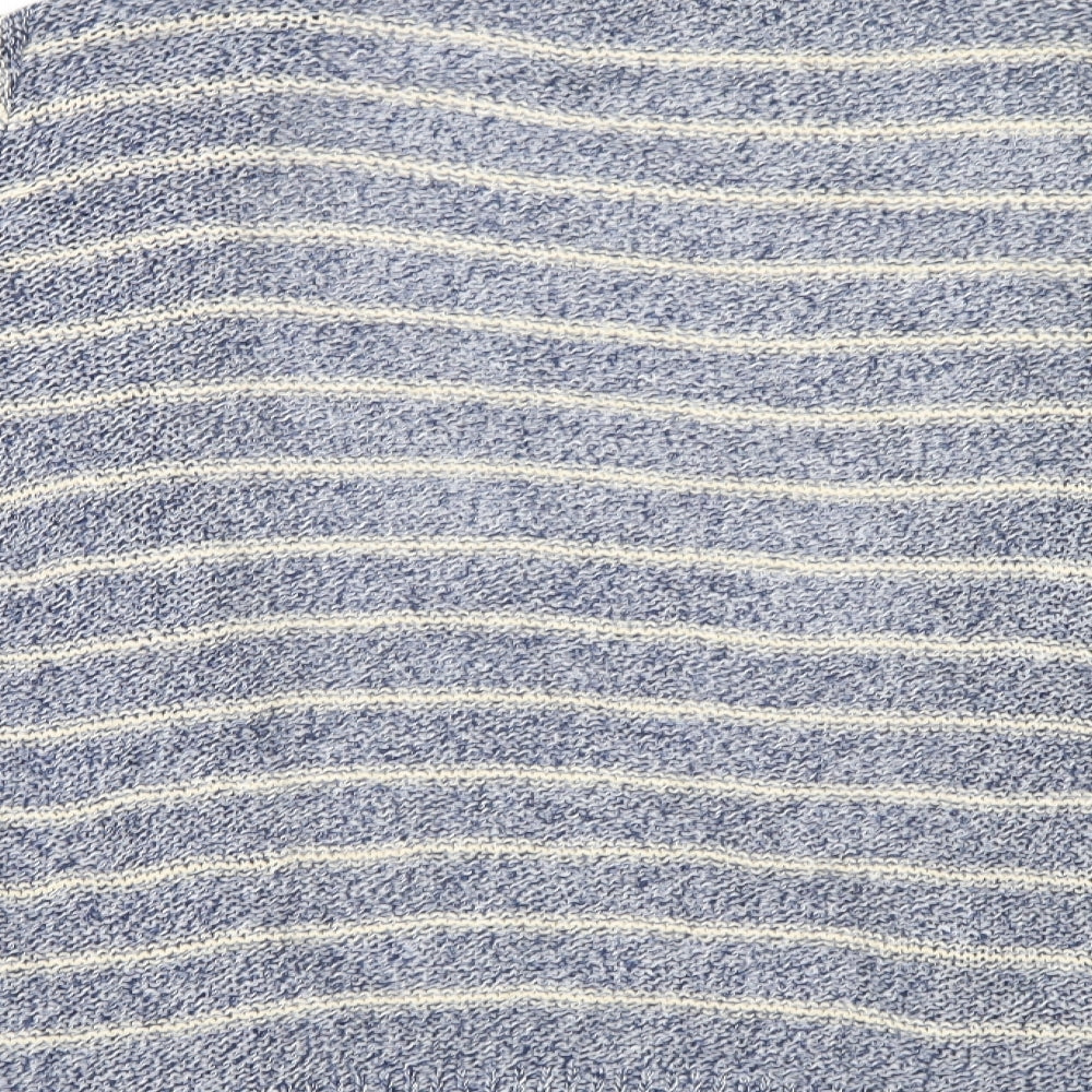 Atmosphere Womens Blue Striped  Cardigan Jumper Size 10