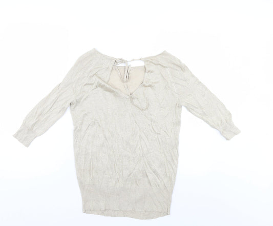 Phase Eight Womens Gold   Basic Blouse Size 10