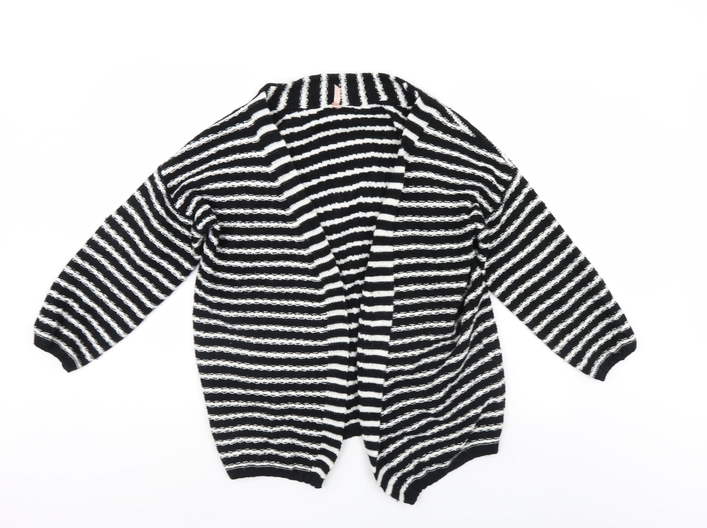Sweewe Womens Black Striped  Shrug Jumper Size S