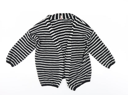 Sweewe Womens Black Striped  Shrug Jumper Size S