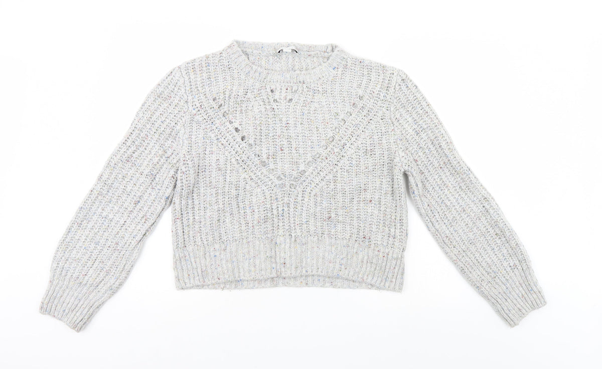 Topshop Womens Grey   Pullover Jumper Size M