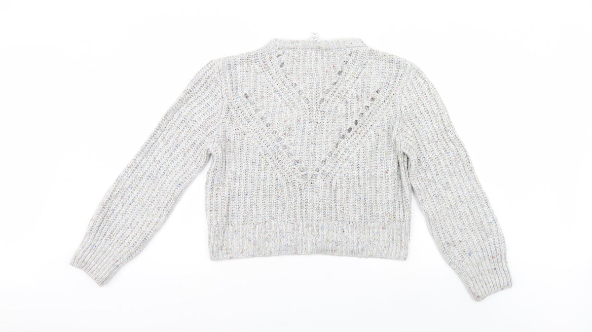 Topshop Womens Grey   Pullover Jumper Size M