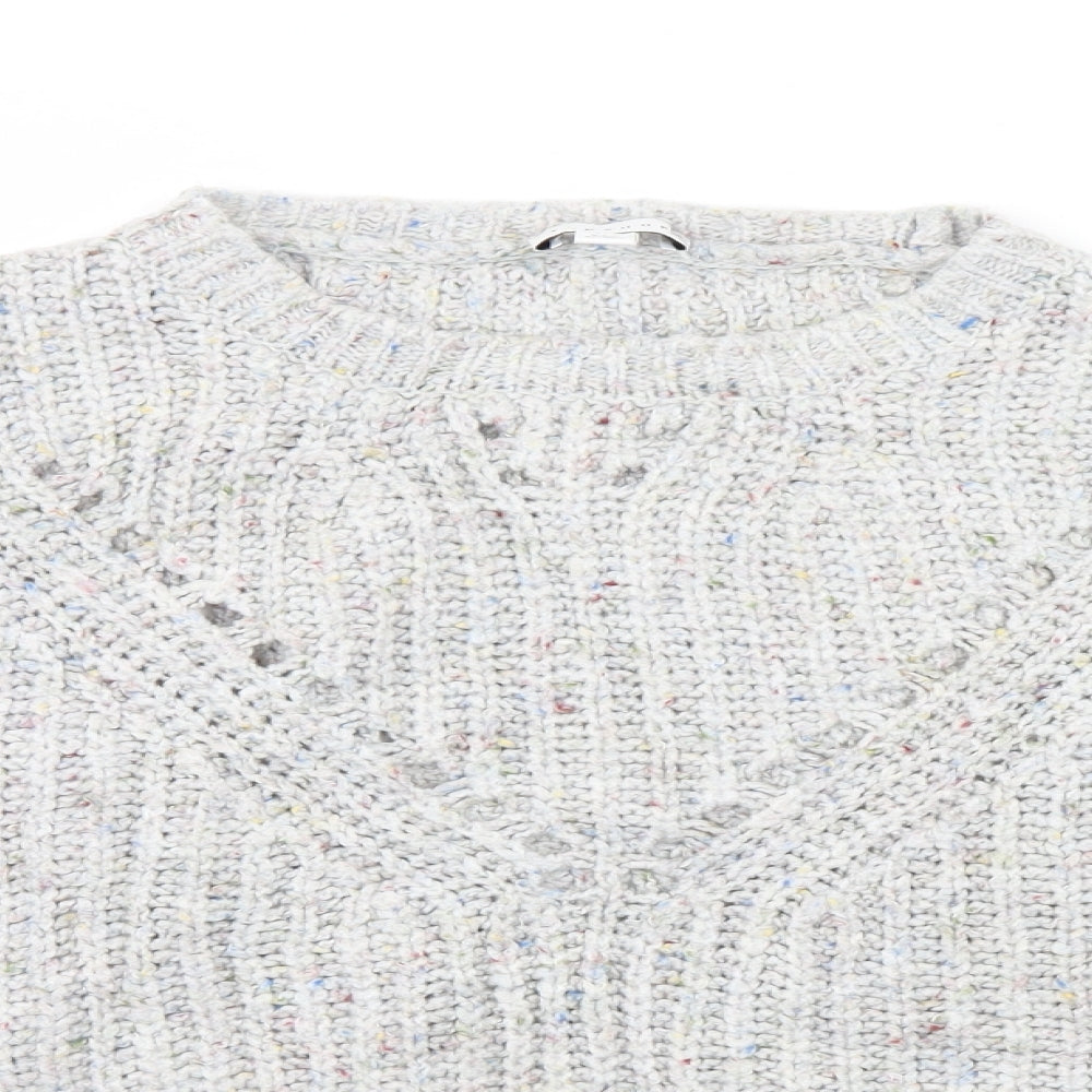 Topshop Womens Grey   Pullover Jumper Size M