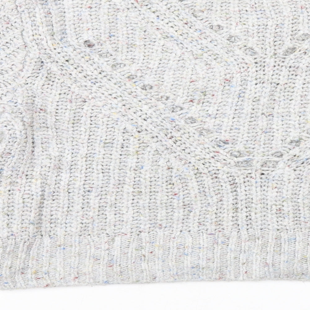 Topshop Womens Grey   Pullover Jumper Size M