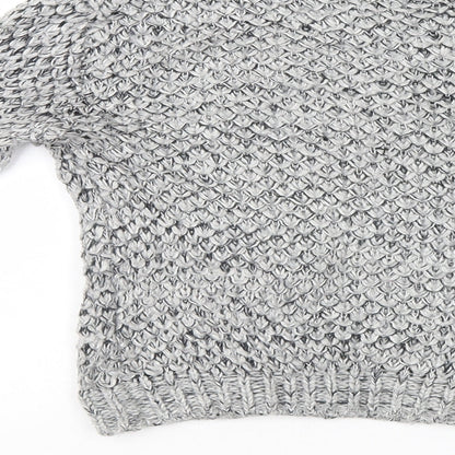 F&F Girls Grey   Henley Jumper Size 8-9 Years