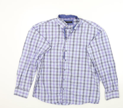 Mens UK Size 42 Morgan Multicoloured  Button-Up Long Sleeve Casual Shirt