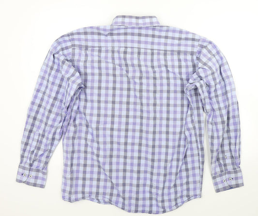Mens UK Size 42 Morgan Multicoloured  Button-Up Long Sleeve Casual Shirt