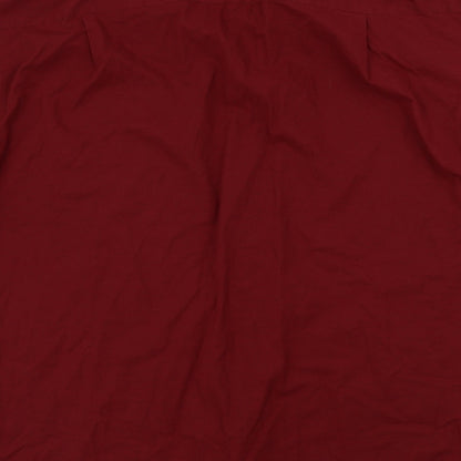 Mens UK Size 48 Mac Demarco Red  Button-Up Short Sleeve Casual Shirt
