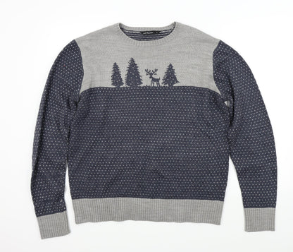 Cedar Wood State Mens Multicoloured   Pullover Jumper Size L