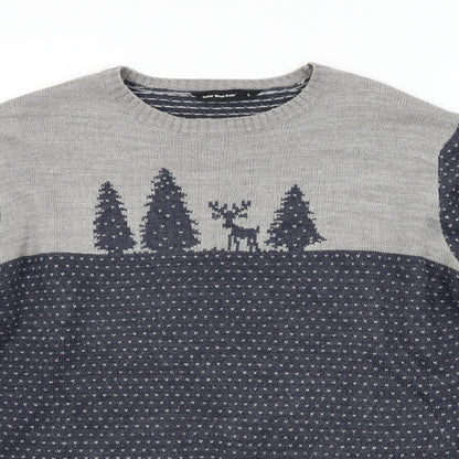 Cedar Wood State Mens Multicoloured   Pullover Jumper Size L