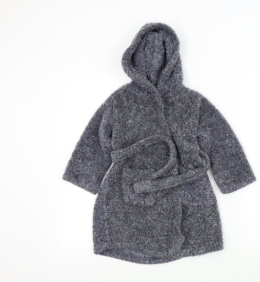 Peackocks Boys Blue    Robe Size 3-4 Years  - Pockets