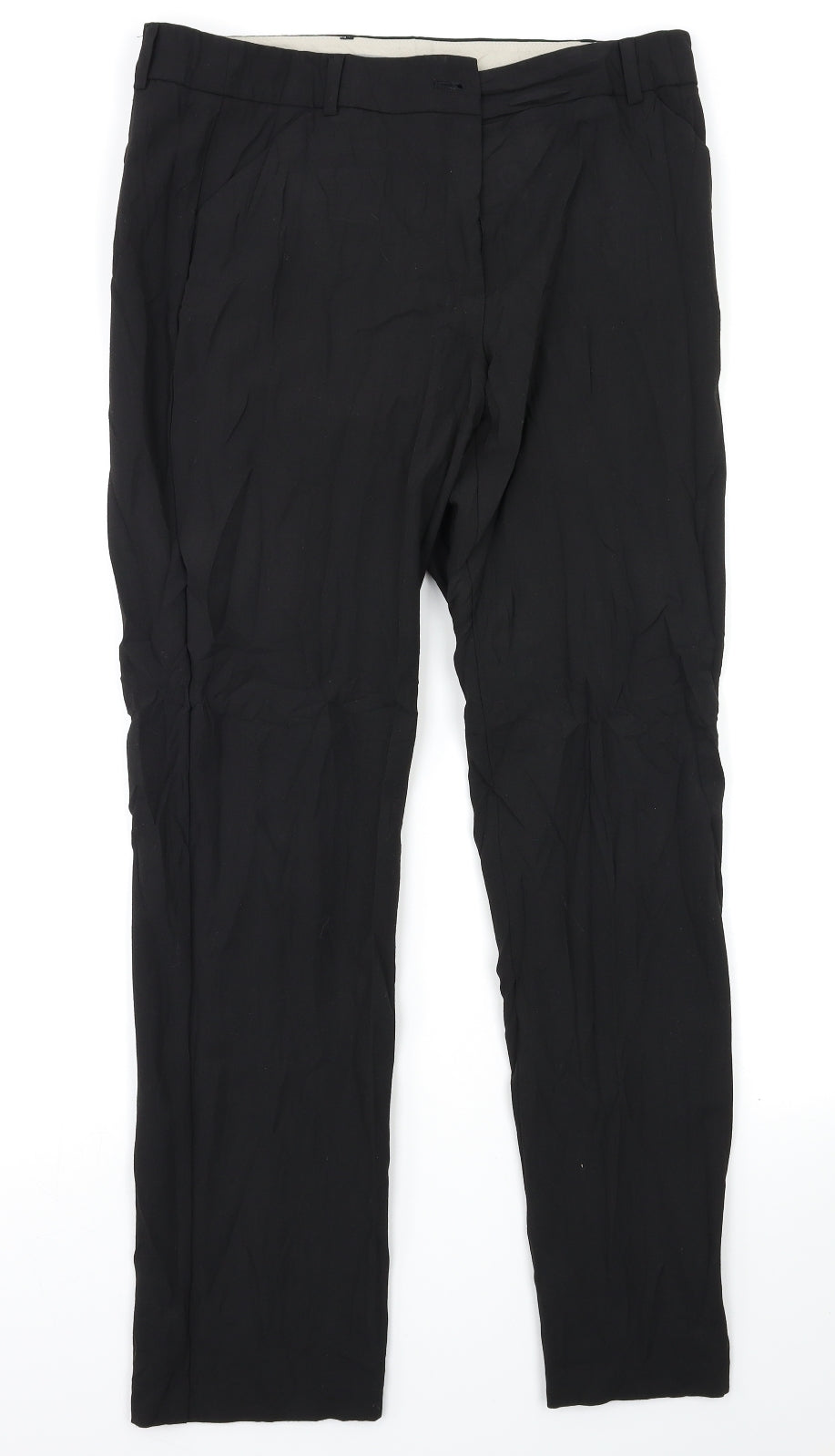 M&S woman Womens Black   Trousers  Size 12 L28 in