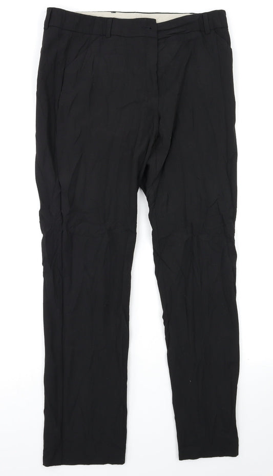 M&S woman Womens Black   Trousers  Size 12 L28 in