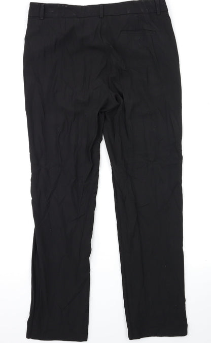 M&S woman Womens Black   Trousers  Size 12 L28 in